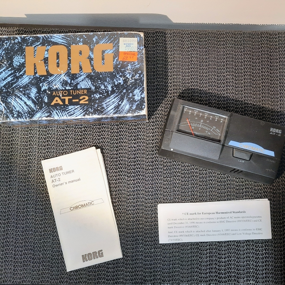 Korg Auto Tuner AT-2 Auto Chromatic Tuning, NOS Chromatic Tuner, Guitar Tuner
